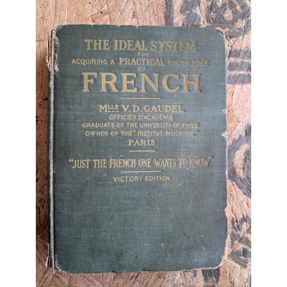V.D. Gaudel Other - Antique 1917 The Ideal System for Acquiring French Mlle V.D. Gaudel Victory Ed